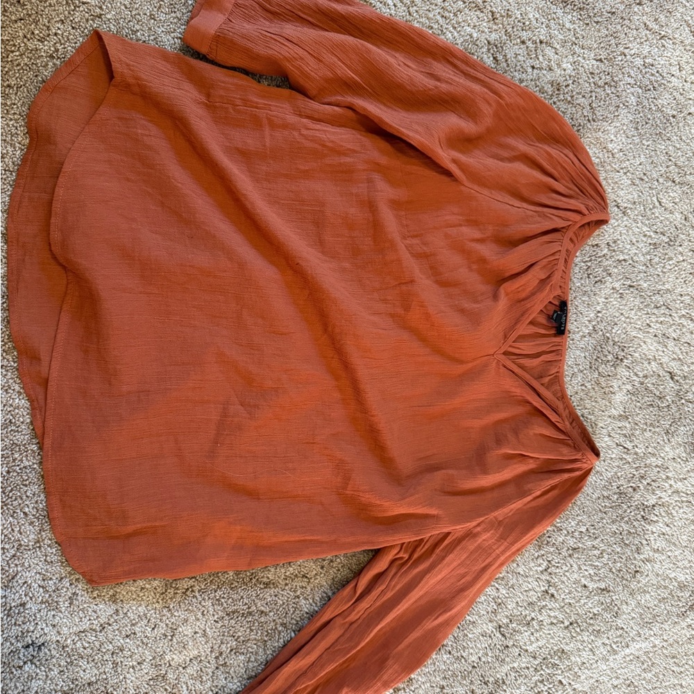 Talbots Terracotta Blouse